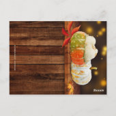 Menu Mariage de automne citrouille ou Thanksgiving (Dos)