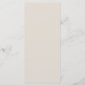 Menu Mariage de automne de montagne (Dos)