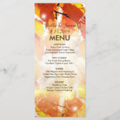 Menu Mariage de automne Feuilles Automne (Devant)