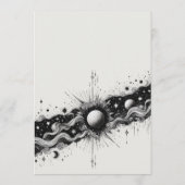 Menu Mariage de bande céleste (Dos)