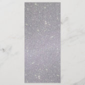 Menu Mariage de bande Shimmer Argent (Dos)