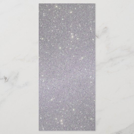 Menu Mariage de bande Shimmer Argent (Dos)