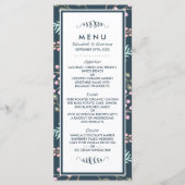 Menu Mariage de Berry Botanique Whimsical (Devant)