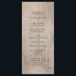 Menu Mariage de bois rustique<br><div class="desc">Mariage de bois rustique</div>