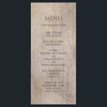Menu Mariage de bois rustique<br><div class="desc">Mariage de bois rustique</div>