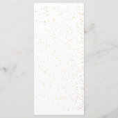 Menu Mariage de bordure Roses rouges (Dos)