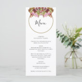 Menu Mariage de bouquet de fleurs sauvages rustiques (Debout devant)