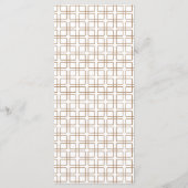 Menu Mariage de brunch de feuillage naturel classique m (Dos)