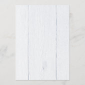 Menu Mariage de calligraphie de rebond Tourbillonnant ( (Dos)