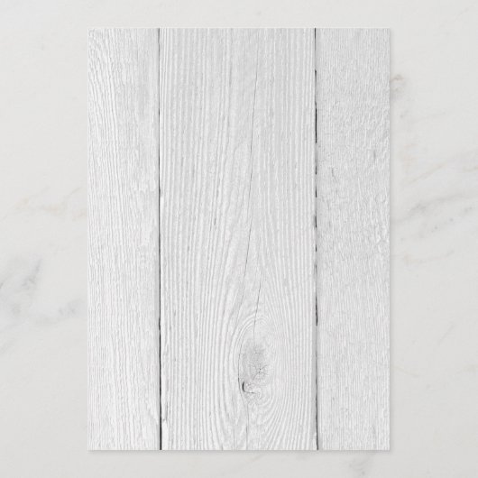 Menu Mariage de calligraphie moderne (Dos)