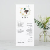 Menu Mariage de canard colvert fleur sauvage (Debout devant)