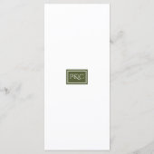 Menu Mariage de chats sauvages tropicaux (Dos)