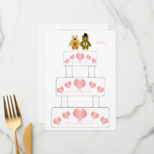 Menu Mariage de conception de gâteau mariage