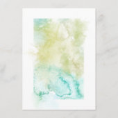 Menu Mariage de cristal géométrique aquarelle (Dos)