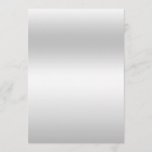 Menu Mariage de décoration en argent (Dos)