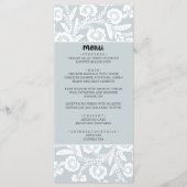 Menu Mariage de dentelle rustique (Devant)