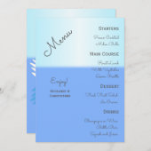 Menu Mariage de design Swans (Devant / Derrière)