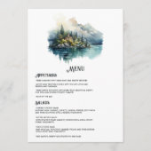 Menu Mariage de destination italienne du lac de Côme (Devant)