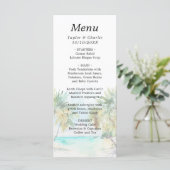 Menu Mariage de Destination sur une Plage Tropicale (Debout devant)