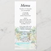 Menu Mariage de Destination sur une Plage Tropicale (Devant)