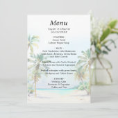 Menu Mariage de Destination sur une Plage Tropicale (Debout devant)