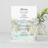 Menu Mariage de Destination sur une Plage Tropicale (Debout devant)