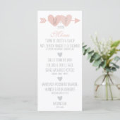 Menu Mariage de deux coeurs (Debout devant)