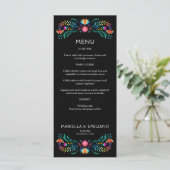 Menu Mariage de douche Fiesta Floral (Debout devant)