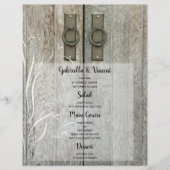 Menu Mariage de ferme de ferme de ferme de la ferm (Devant)