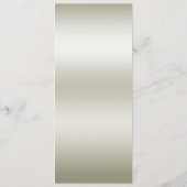 Menu Mariage de fleurs blanches ornées d'or (Dos)