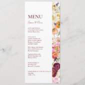 Menu MARIAGE de fleurs magnifiques (Devant)
