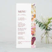 Menu MARIAGE de fleurs magnifiques (Debout devant)