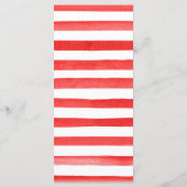 Menu Mariage de fraises et fleurs blanches (Dos)