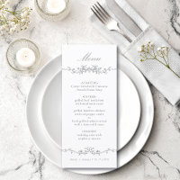 Mariage de frontière gris-classique floral