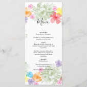 Menu Mariage de germe floral rustique (Devant)