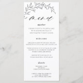 Menu Mariage de la branche de feuille de laurier m (Devant)