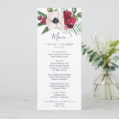 Menu Mariage de la brise tropicale (Debout devant)