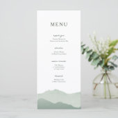 Menu Mariage de la chaîne de montagnes (Debout devant)