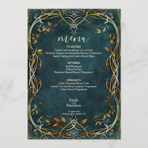 Menu Mariage de la Majesté de la Terre du milieu