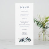 Menu Mariage de la marine Floral Boho (Debout devant)