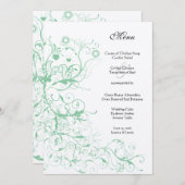 Menu Mariage de la Monnaie Inséparable romantique (Devant / Derrière)