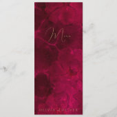 Menu Mariage de la Passion Bourgogne (Dos)