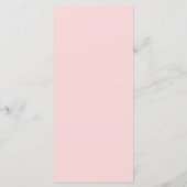 Menu Mariage de la Saint-Valentin rouge et rose (Dos)
