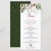 Menu Mariage de la saison de Noël 2 (Devant / Derrière)