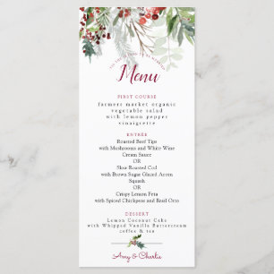Menu Mariage de la saison de Noël 2