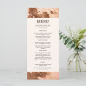 Menu Mariage de la vache rose blanche Mariage occidenta (Debout devant)