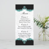 menu mariage de l'aqua noir (Debout devant)