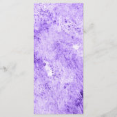 Menu Mariage de l'aquarelle florale à la menthe et (Dos)