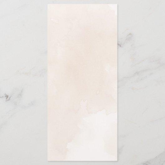 Menu mariage de l'arbre (Dos)