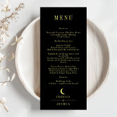 Menu Mariage de lune céleste minimale